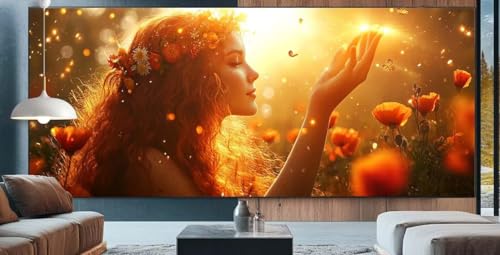 Sonnenuntergang Diamond Painting XXL 100x250cm Diamond Painting Erwachsene Vermissen,Diamant Malerei Full Round Kristall Malen Nach Zahlen,Kreuzstich Mosaik Bastelset Set,Dekor Geschenke Frauen K78 von cppxinng