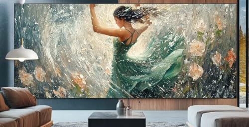 Vermissen Diamond Painting XXL 70x160cm Diamond Painting Erwachsene Blume,Diamant Malerei Full Round Kristall Malen Nach Zahlen,Kreuzstich Mosaik Bastelset Set,Home Dekor Geschenke für Frauen E35 von cppxinng