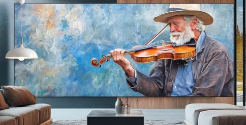 ältere Diamond Painting XXL 70x160cm Diamond Painting Erwachsene Violine,Diamant Malerei Full Round Kristall Kunst Malen Nach Zahlen,Kreuzstich Mosaik Bastelset Set,Home Dekor Geschenke für Frauen K82 von cppxinng