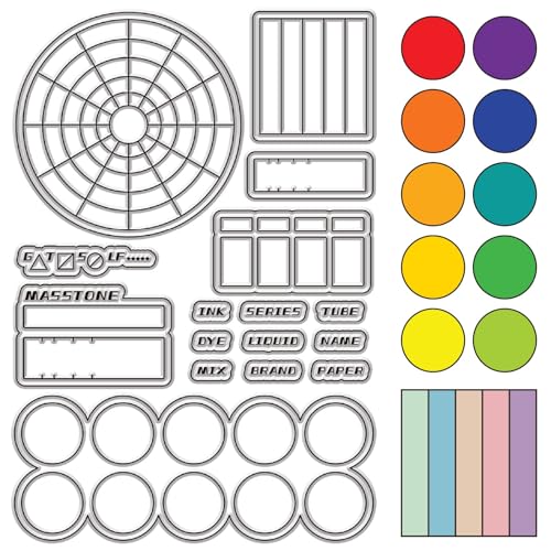 CRASPIRE Farbmuster-Stempelpalette Mit Transparenten Stempeln, Wiederverwendbar, Transparente Silikonstempelsiegel Für Die Erstellung von Tagebüchern, Karten, Dekoration, DIY, Scrapbooking, Filmrahmen CRASPIRE Farbmuster-Stempelpalette Mit Transparenten Stempeln, Wiederverwendbar, Transparente Silikonstempelsiegel Für Die Erstellung von Tagebüchern, Karten, Dekoration, DIY, Scrapbooking, Filmrahmen von craspire