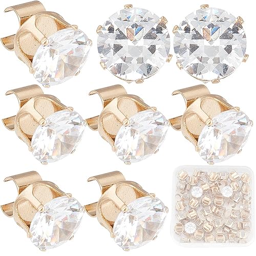 craspire 40 Stück Zirkonia-Schuhclips, Strass-Glitzer, Abnehmbare Schuhschnalle, Schmuckverschlüsse Zum Anklipsen Für Damen, Braut, Hochzeit, Party, DIY, Absätze, Flache Schuhe, Pumps von craspire