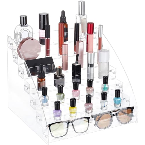 craspire 7-Lagiger Nagellack-Organizer, Acrylfarben-Organizer, Sonnenbrillen-Aufbewahrung, Ätherische Öle, Halter Für Bastelarbeiten, Hobby-Aufbewahrung, Farbregal, Großes Fassungsvermögen von craspire