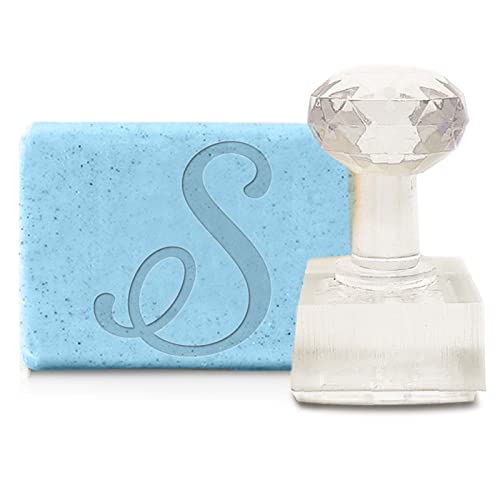 craspire Initial S Handgemachte Seifenform Alphabet Stempel DIY Acrylstempel Seifenblume Prägestempel Seifenkapitel Prägestempel Für Handgemachte Seife Kekse Ton Keramik DIY Brautparty Geschenk von craspire