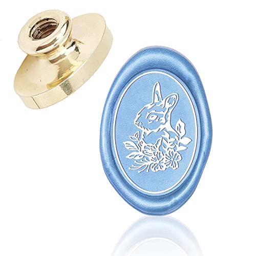 craspire Wax Seal Stamp Rabbit, Ovaler Siegelstempelkopf Nur Für Hochzeitseinladungen Crads Flasche Geschenkdekoration von craspire