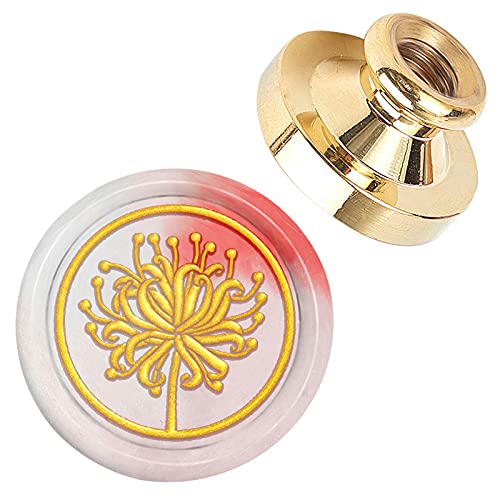 craspire Wax Seal Stempelkopf Higan Flower Abnehmbare Versiegelung Messing Stempelkopf Für Kreative Geschenkumschläge Einladungskarten Dekoration von craspire