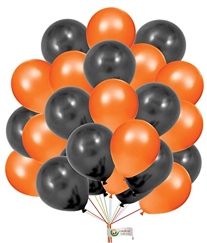 25,4 cm Luftballons 2 Farbkombinationen Schwarz Orange Luftballons Halloween Dekoration Party Luftballons Set für Geburtstag Hochzeit Dekor Ballon 30 Stück von creative balloons