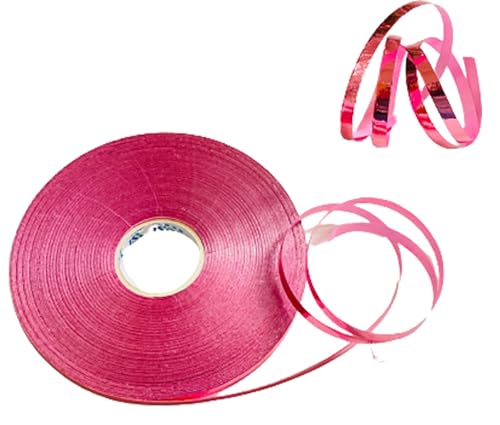 Rotgoldenes Band für Ballons, 50 m, glänzendes Metallic-Ringelband für Ballonband, 5 mm Luftballons, Schnur Bänder für Geschenkverpackungen, Geburtstag, Hochzeit, Neujahr, Weihnachten, Geschenkband von creative balloons