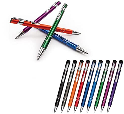 Metall - Kugelschreiber VENEZIA mit Lasergravur/Gravur - Farben sortenrein oder Gemischt (alle mit gleicher Gravur) 9 Farben zur Auswahl, Menge:200 Stück von creativgravur