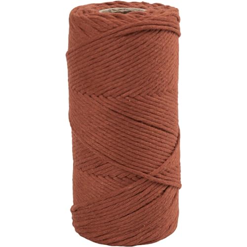 Macramé Cord Length 198m D 2mm 330g 1 Roll Creotime Rust von creotime