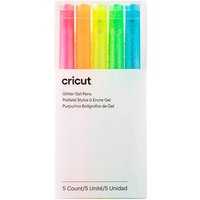 cricut™ Glitzer-Gelstifte für Schneideplotter 5 St. farbsortiert (neonpink, neonorange, neongelb, neongrün, neonblau), 5 St. von cricut™