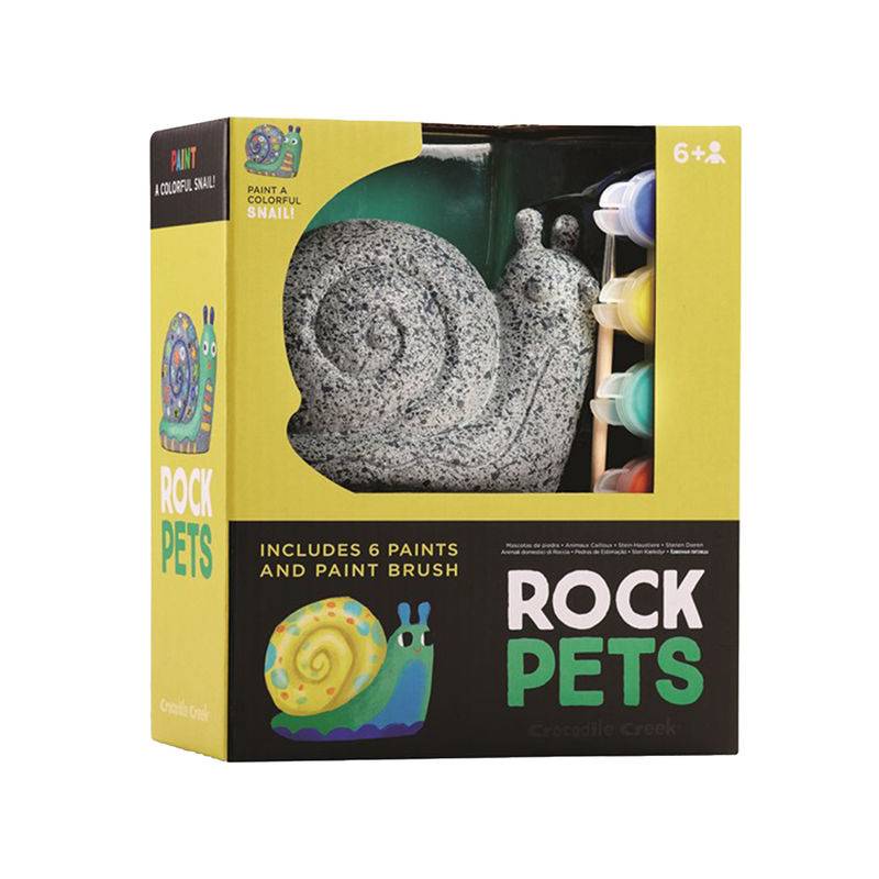 Steinfigur Rock Pets - Schnecke Zum Bemalen von crocodile creek