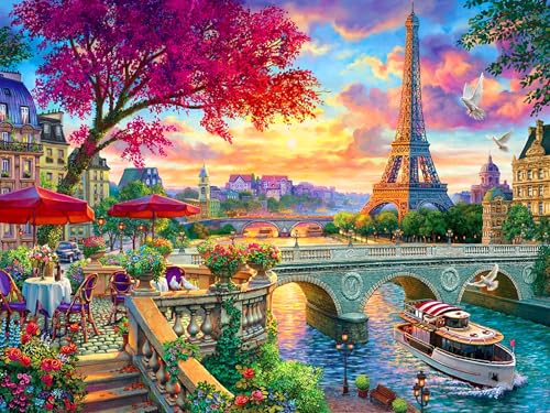 croshom 5D Landscape Diamond Painting Set，Scenery Diamond Painting DIY Flower Full Round Drill Diamond Painting,Nature Autumn Diamond Painting für Home Wall Décor Gift 30x40cm von croshom