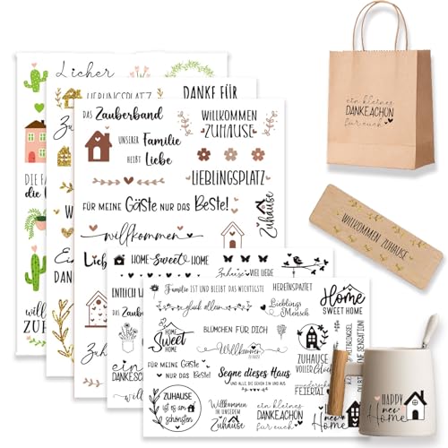 5 On Sticker Folie Transferaufkleber zum Basteln und Dekorieren DIY Dekorative Reibefolie Rub On Aufkleber Scrapbooking Sticker Aufkleber Aesthetic Scrapbooking Fotoalbum Hochzeit von cuhostki