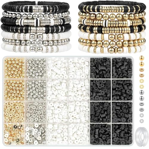 Perlen Für Armbänder, 3000 Stück Polymer Clay Perlen Set, Perlen Zum Auffädeln Beads, Ideal Für Erwachsene Oder Kinder, Diy Schmuck Halskette, Ohrringe, Kette, Geburtstag Geschenk Perlen Für Armbänder, 3000 Stück Polymer Clay Perlen Set, Perlen Zum Auffädeln Beads, Ideal Für Erwachsene Oder Kinder, Diy Schmuck Halskette, Ohrringe, Kette, Geburtstag Geschenk von cuhostki