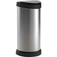 curver DECOBIN Mülleimer 40,0 l silbermetallic von curver