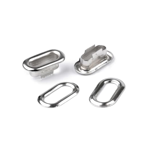 cyclingcolors 10x Ösen mit Unterlegscheibe Innen 4 x 12 mm Außen 9 x 18 mm für Handpresse Nieten Nähen Leinwand Poster Zelt Reparatur DIY, Nickel cyclingcolors 10x Ösen mit Unterlegscheibe Innen 4 x 12 mm Außen 9 x 18 mm für Handpresse Nieten Nähen Leinwand Poster Zelt Reparatur DIY, Nickel von cyclingcolors