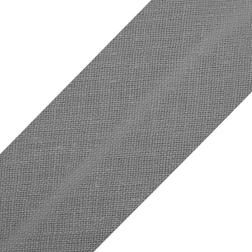 cyclingcolors 1x Schrägband aus 100% Baumwolle Breite 20 mm Länge 25 m Hochwertiges Einfassband Baumwollband Schrägband Ideal zum DIY, Mattgrau cyclingcolors 1x Schrägband aus 100% Baumwolle Breite 20 mm Länge 25 m Hochwertiges Einfassband Baumwollband Schrägband Ideal zum DIY, Mattgrau von cyclingcolors