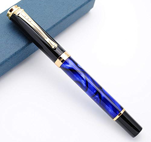 JINHAO 500 Füllfederhalter (Blau marmoriert, F Feder) von czxwyst