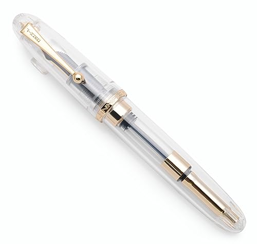 JINHAO 9019 Füllfederhalter Dadao Serie mit Tintenkonverter mit hoher Kapazität (transparent, mittlere Feder 0,7 mm) von czxwyst