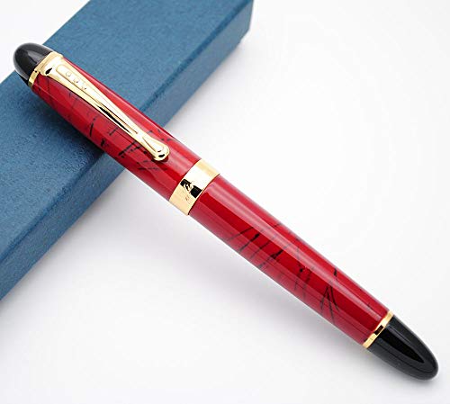 JINHAO X450 Füllfederhalter (leuchtendes Rot, Feder M) von czxwyst