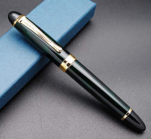 Jinhao X450 Füllfederhalter M Feder Marke New Green Ice Flowers von czxwyst