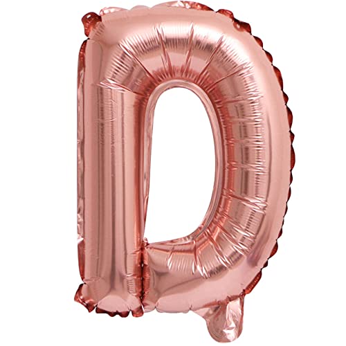 D2D | Party Balloon Buchstabe D in Rosé - Größe 40 cm - Folienballon - Buchstabenballon - Geburtstagsdeko von d2d-needs