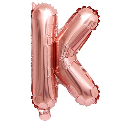 D2D | Party Balloon Buchstabe K in Rosé - Größe 40 cm - Folienballon - Buchstabenballon - Geburtstagsdeko von d2d-needs