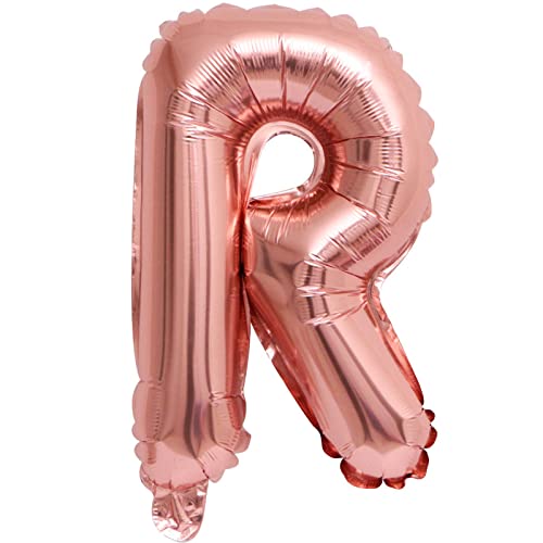 D2D | Party Balloon Buchstabe R in Rosé - Größe 40 cm - Folienballon - Buchstabenballon - Geburtstagsdeko von d2d-needs