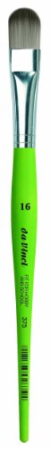 da Vinci Student Series 375 passend für Schule und Hobby Pinsel, Filbert elastisches Synthetik mit grünem mattem Griff, Größe 16 von DA VINCI