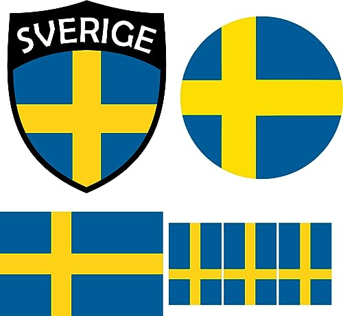 Schweden Aufbügler Wappen Transferbügeln Zum Aufbügeln 6 Stück Kleidungsstücke T-Shirt Bügelmotiv - 6B Schweden Aufbügler Wappen Transferbügeln Zum Aufbügeln 6 Stück Kleidungsstücke T-Shirt Bügelmotiv - 6B von daged