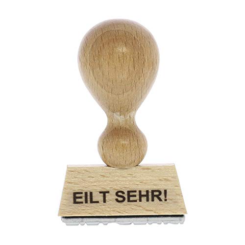 Holzstempel EILT SEHR! (40x10 mm - 1 Zeile) von dakomyo