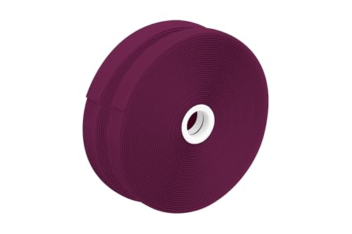 dalipo 17003 - Klettband zum annähen, 20 mm Breite, komplett Haken- und Flauschband, 10m, 25m Länge (Violett/Lila, 10m) von dalipo