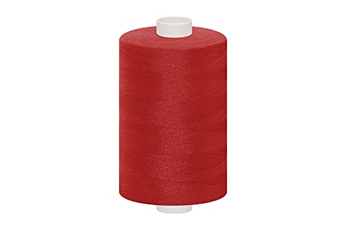 dalipo 27001 - Polyester Nähgarn 10x 1000m, rot von dalipo