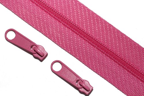 dalipo 32005 - Reißverschluss Meterware 3mm Spirale, inkl. 2 Zipper je Meter, pink von dalipo