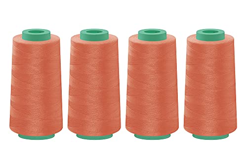 dalipo - Polyester Overlockgarn 4 x 2500m, apricot von dalipo