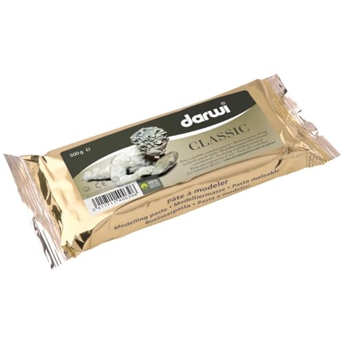 Lufttrocknende Modelliermasse Darwi "Classic" 500g Packet - Farbton: Weiß von DARWI