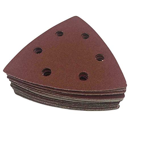 Schleifdreiecke 93 x 93 x 93 mm Deltaschleifer Delta-Schleifpapier Dreieck Klett P40 25 Stück von daw21onlineshop