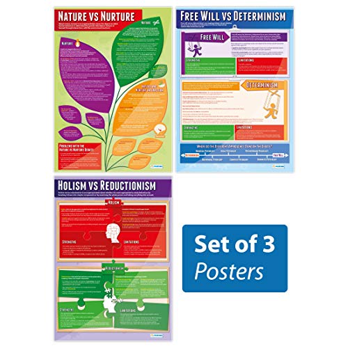 Daydream Education Poster "Debates in Psychologie", Hochglanz-Papier, 850 mm x 594 mm (A1) von Daydream Education