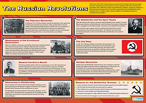 Poster "Die russischen Revolutionen", Glanzpapier, 850 x 594 mm (A1), Klassenzimmer-Poster, Bildungstabellen von Daydream Education von Daydream Education