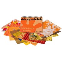 Décopatch Papierblock "Decopad Orange" von décopatch