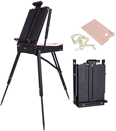 Staffelei 210621 Staffelei mit Schublade, zusammenklappbar, für Studio, Schreibtisch, Staffelei, Künstler, Outdoor, Malerei, Leinwand, Präsentationsständer von degdfdvfdfzvsdzs