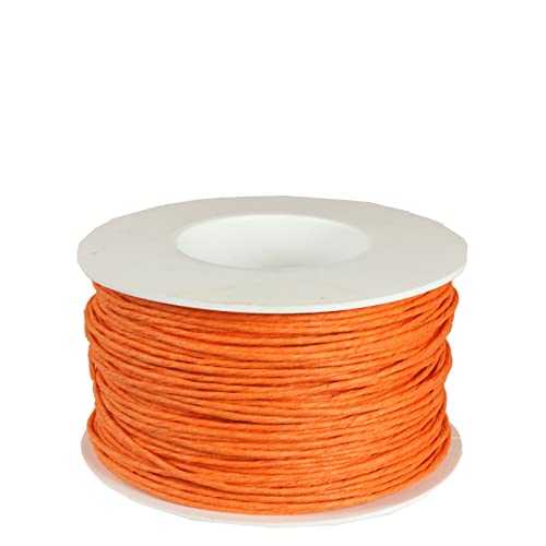 Papierdraht orange 2mm (100m) von deko-ideen24de