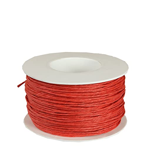 Papierdraht rot 2mm100m von deko-ideen24de