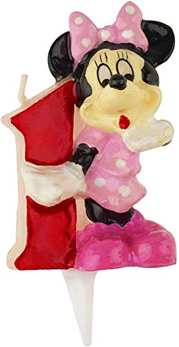 Dekora - Geburtstagskerze Minnie Mouse Nummer 1 (346147) von dekora