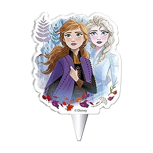 Dekora - Kerzen Deko Geburtstagskerze | 2D Geburtstagskerzen von Frozen II für Kinder Kuchen - 7.5 cm von dekora