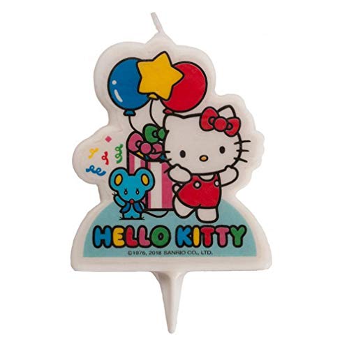 dekora - Kerzen Deko Geburtstagskerze | 2D Geburtstagskerzen von Hello Kitty für Mädchen Kuchen - 7 cm von dekora