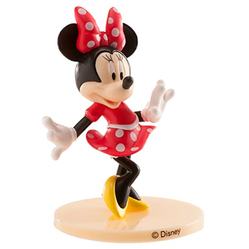 Dekora 347174 Disney Minnie Mouse Tortenfigur aus PVC-9 cm, Mehrfarbig, 9 Centimeters von dekora