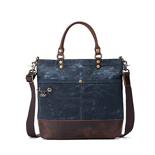 Della Q 22245 Canvas Tote, Stoff, Blue, Einheitsgröße von Della Q