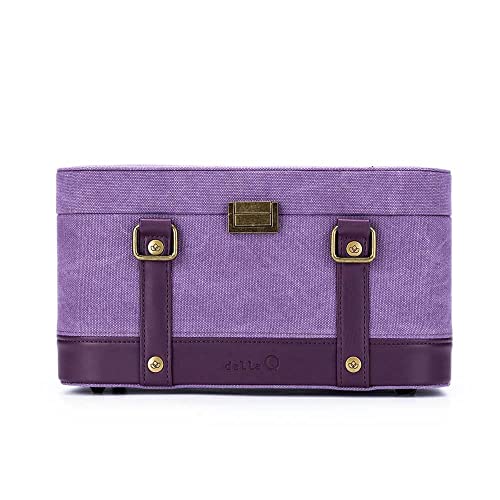 Della Q 22250 Train Case, Canvas, Plum, Einheitsgröße von Della Q