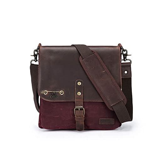 Della Q 99616 Saddlebag, Canvas, Red, Einheitsgröße von Della Q